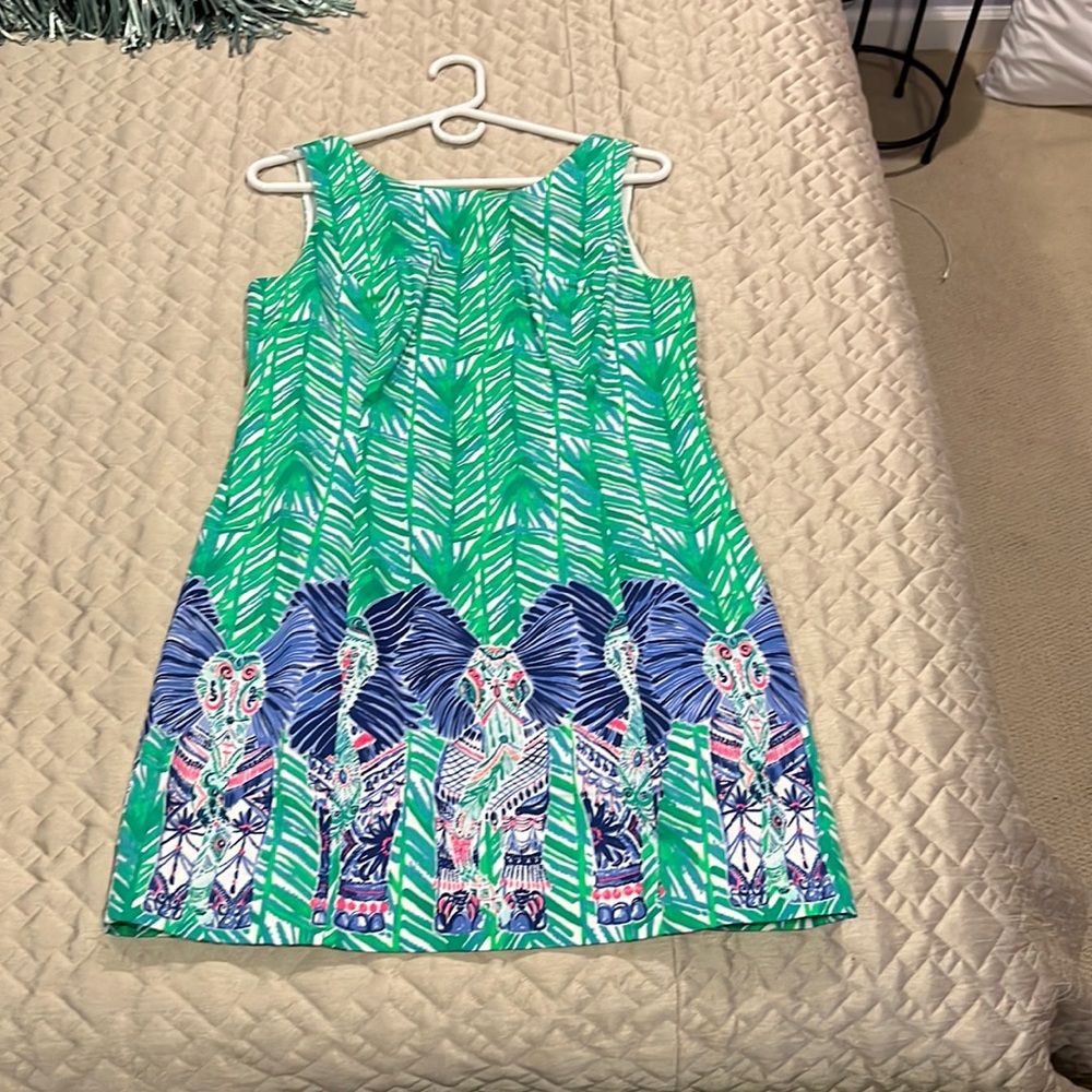 Lilly Pulitzer Catty Shack Dress Toucan Green Size 6